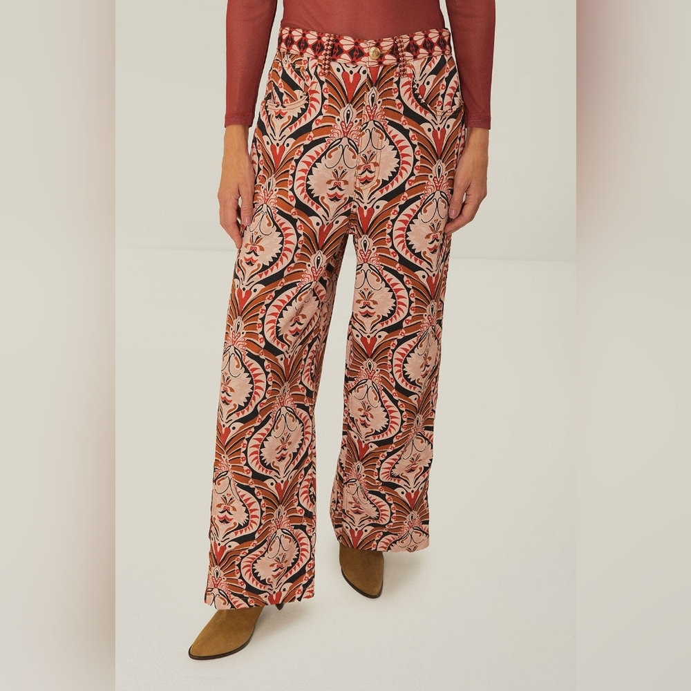 FARM Rio PINEAPPLE JEWEL PRINT PANTS - Picture 2 of 5